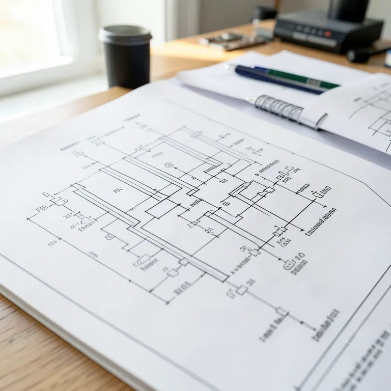 Elektroinstalace symboly a značky ve výkresech - ilustrační foto
