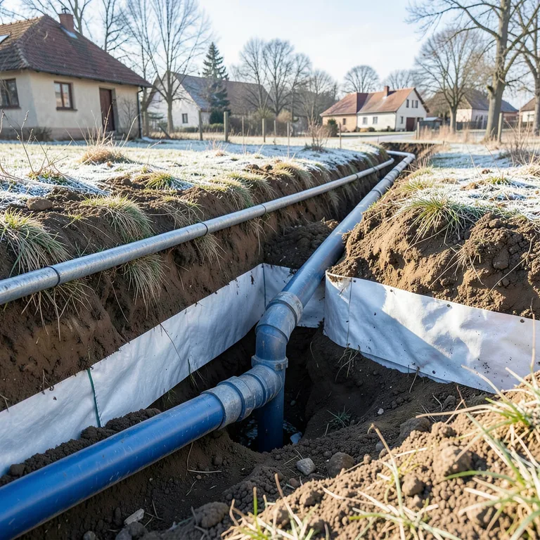 Nezámrzná hloubka a uložení vodovodních rozvodů - ilustrační foto