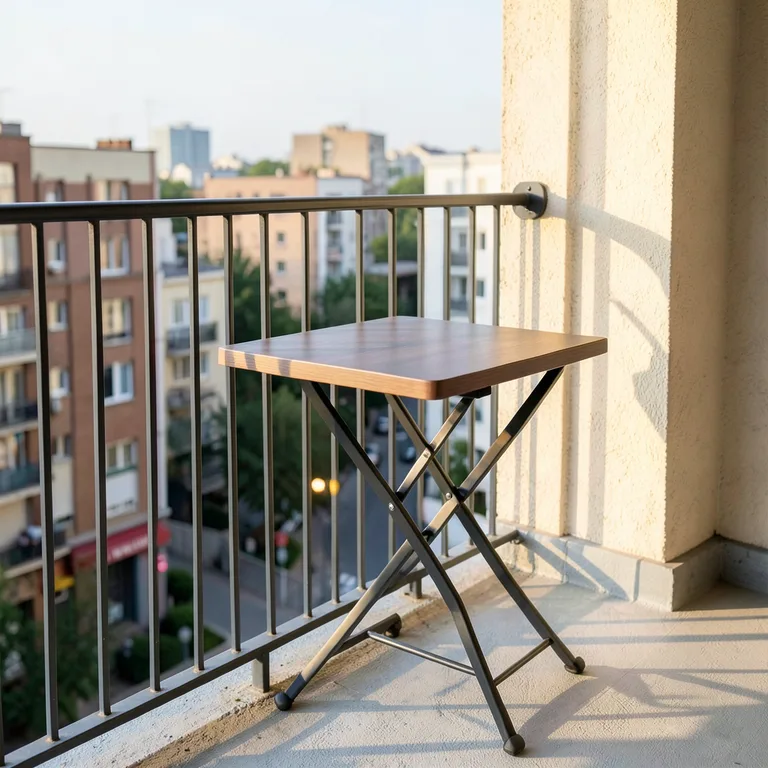Stolky na balkon sklápěcí a sklopné modely - ilustrační foto