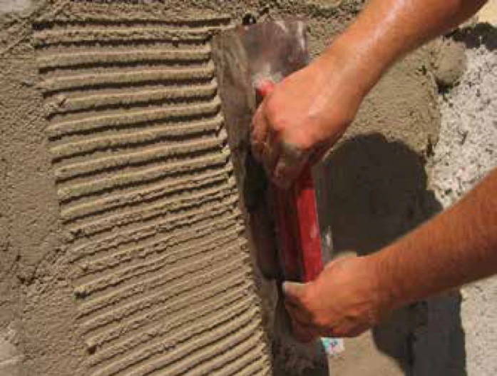 Plaster application process