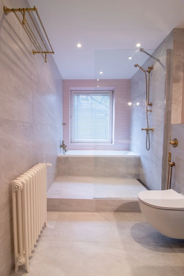 Renovated bathroom interior