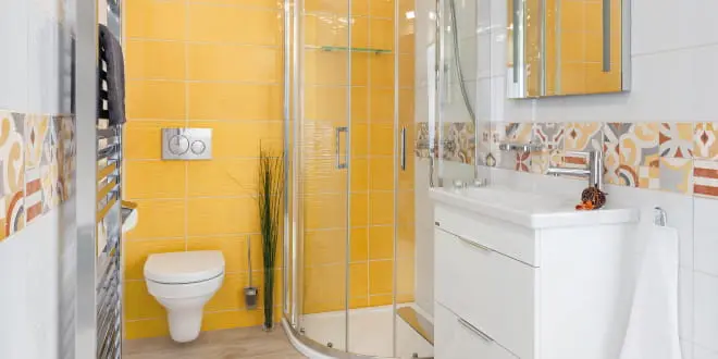 Modern small bathroom interior
