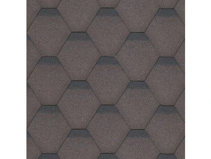 Detailní záběr na texturu tmavě šedých asfaltových střešní krytin.