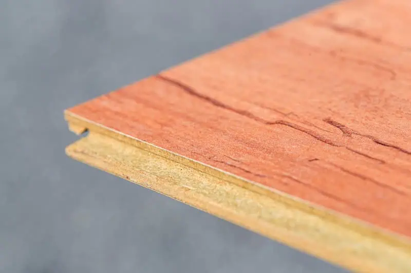Wood flooring plank edge