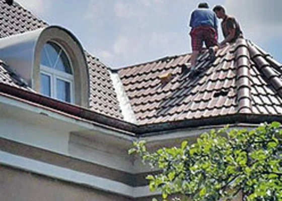 Roof repair work
